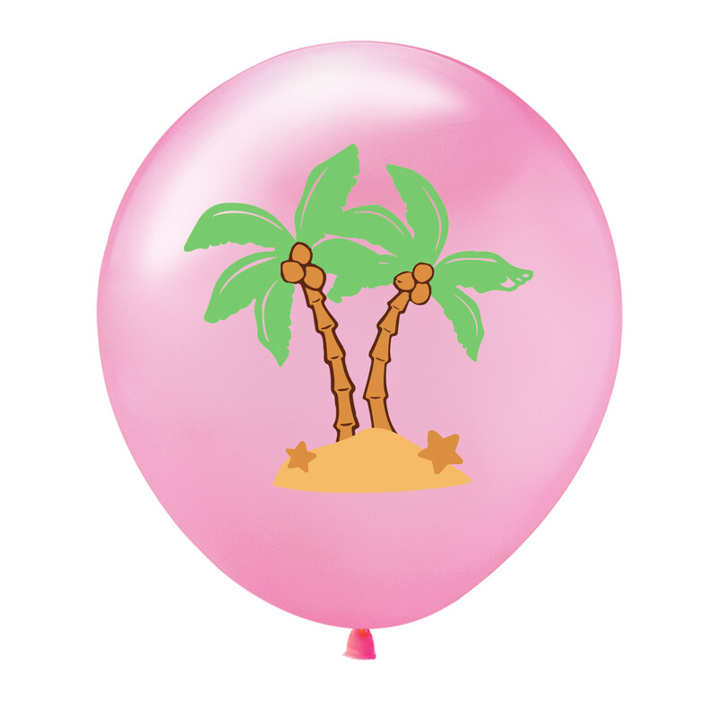 12 vnt Havajų vakarėlio balionų dekoracijos Aloha Tropical Luau Flamingo Balionas Baby Shower Gimtadienio vakarėlio vestuvių dekoras Air Globo