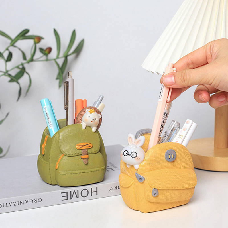 Mini gyanta virágcserép zamatos növényekhez Kerti szobrok Hátizsák Nyúl virágcserép Kézzel formázott tolltartó Gyanta formák Edények