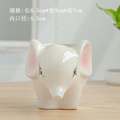 Nordijska keramička saksija sa životinjama Crtani zebra ovca Glava krave Mini saksija Sukulenti Biljke Bonsai saksije Dekoracija doma