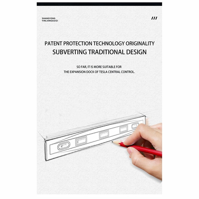 Încărcător rapid de 27 W pentru 2021-2022 Tesla Model 3 Model Y Docking Station USB Shunt Hub Model 3 Model Y Kits