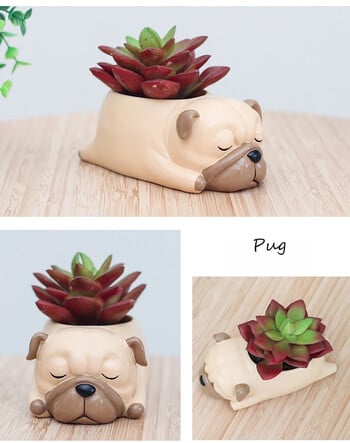 Χαριτωμένο Puppy Corgi Planter για παχύφυτα, γλάστρα Windowsill για Mini Bonsai Δώρο γραφείου επιτραπέζια διακόσμηση σπιτιού για λάτρεις των σκύλων