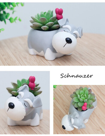 Χαριτωμένο Puppy Corgi Planter για παχύφυτα, γλάστρα Windowsill για Mini Bonsai Δώρο γραφείου επιτραπέζια διακόσμηση σπιτιού για λάτρεις των σκύλων