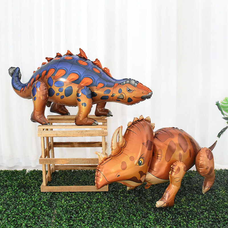 Veľký 4D chodiaci fóliový balón s dinosaurom, džunglou a zvieratami, narodeninovými dekoráciami, detskou oslavou, héliom, guľôčkami, stojacim drakom, detskými hračkami...