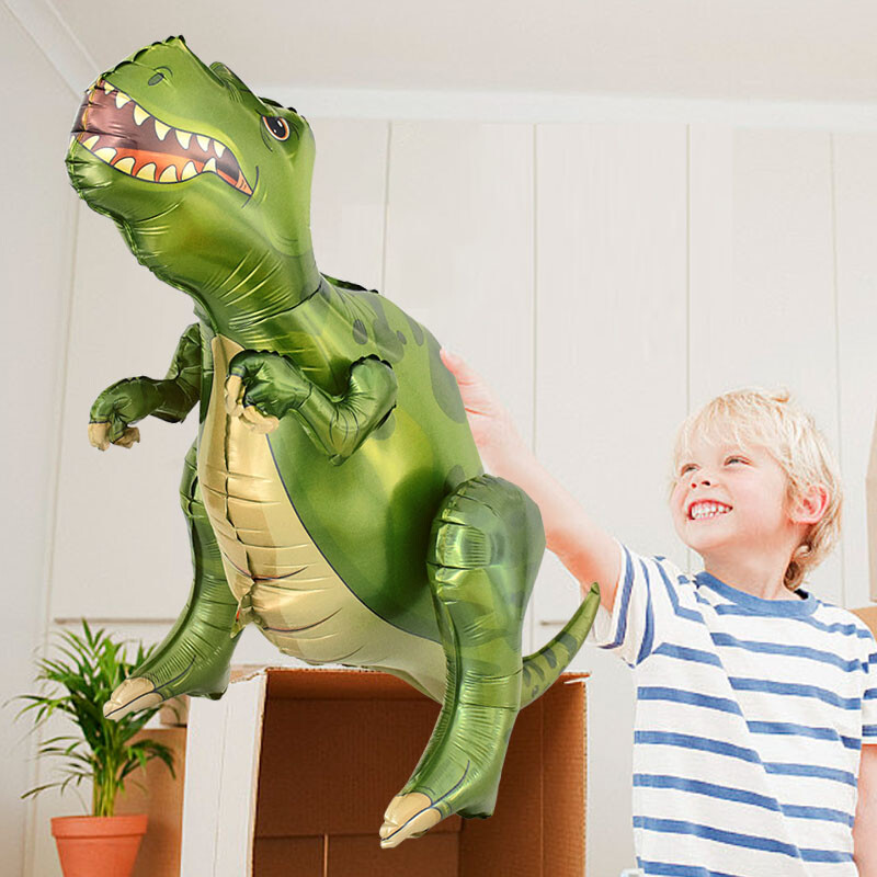 Veľký 4D chodiaci fóliový balón s dinosaurom, džunglou a zvieratami, narodeninovými dekoráciami, detskou oslavou, héliom, guľôčkami, stojacim drakom, detskými hračkami...