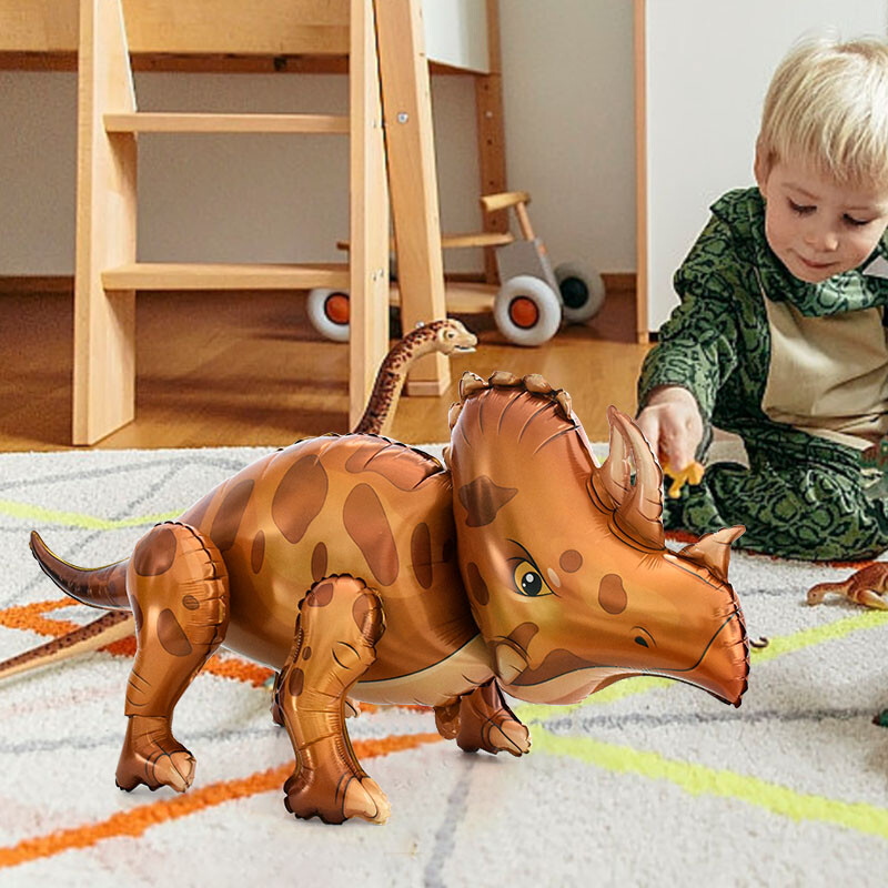 Veľký 4D chodiaci fóliový balón s dinosaurom, džunglou a zvieratami, narodeninovými dekoráciami, detskou oslavou, héliom, guľôčkami, stojacim drakom, detskými hračkami...