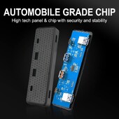 Skirta Tesla Model 3 Y 2021 2022 HUB greito įkrovimo išplėtimo USB skirstytuvo HUB prijungimo stoties centrinė porankio dėžutė 27W priedai