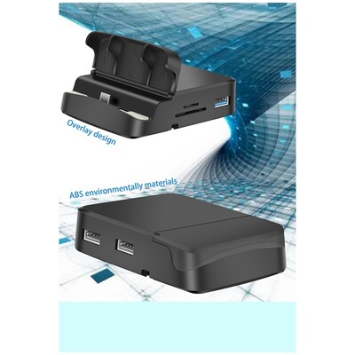 Stație de andocare tip C la stație de andocare HDtv Suport pentru telefon mobil potrivit pentru extinderea USB pentru telefonul mobil și laptop