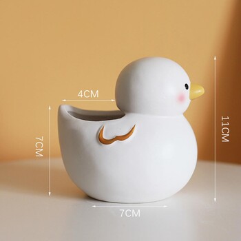 Duck Shape Jucculent Plant Pot Fashion Flower Pot Flower Container Μίνι τρισδιάστατο Grow Petite Plants Pot