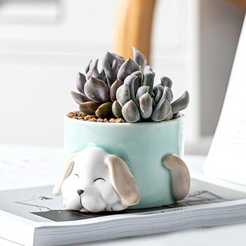 Ceramic Succulent Planter Animal Cartoon Γλάστρα Πολύχρωμη Κάκτος Δοχείο Γλάστρες κήπου Διακοσμητική γλάστρα φυτών για το σπίτι στον κήπο