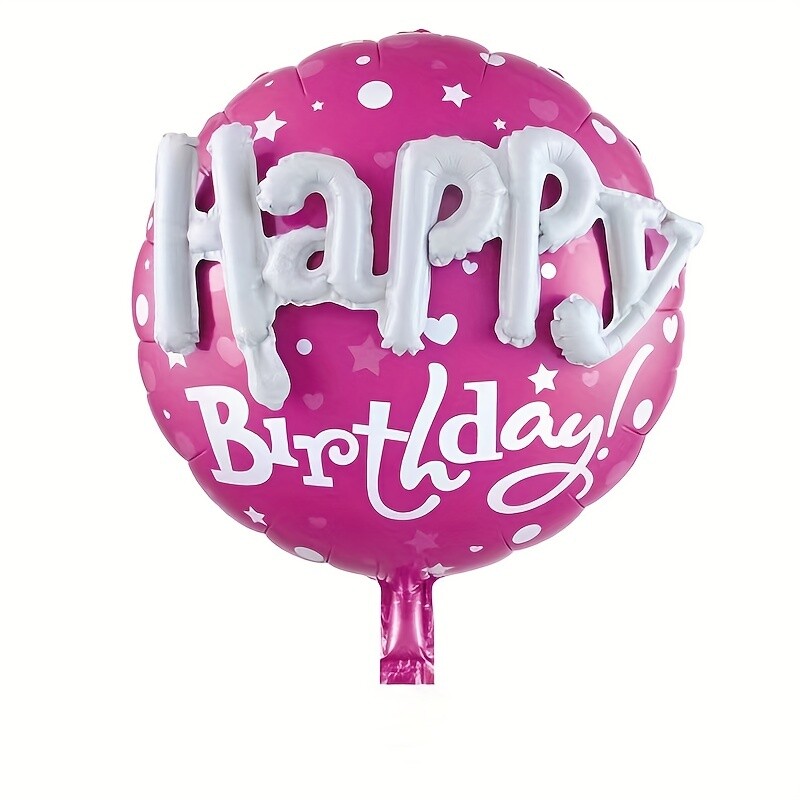 12db Születésnapi parti léggömbök 22 hüvelykes kerek fóliás léggömb Csillagok dekoráció partikellékekhez