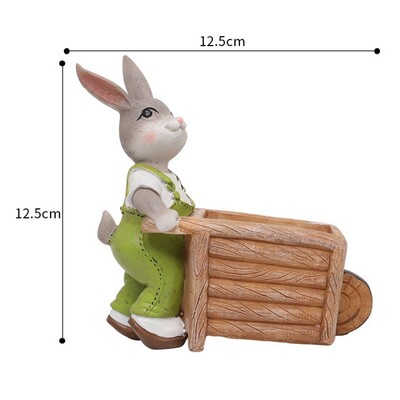 Nyúl alakú virágcserép lefolyóval virágcserepes tartály Pozsgás virágültető Kerti bonsai cserepes asztali dísz