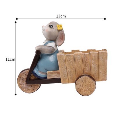 Nyúl alakú virágcserép lefolyóval virágcserepes tartály Pozsgás virágültető Kerti bonsai cserepes asztali dísz