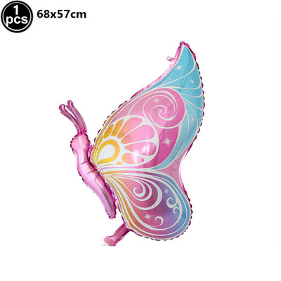 Nový ľadovo fialový ľadovo modrý motýľový hliníkový fóliový balón fialový motýľový hliníkový balón dekorácie na narodeniny pre bábätká