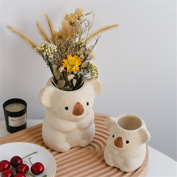 Αξεσουάρ φυτών Bonsai Accessories Γλάστρα Cute Koala Ceramic Succulent Planter Γλάστρες Διακόσμηση κήπου Γλάστρες σπιτιού