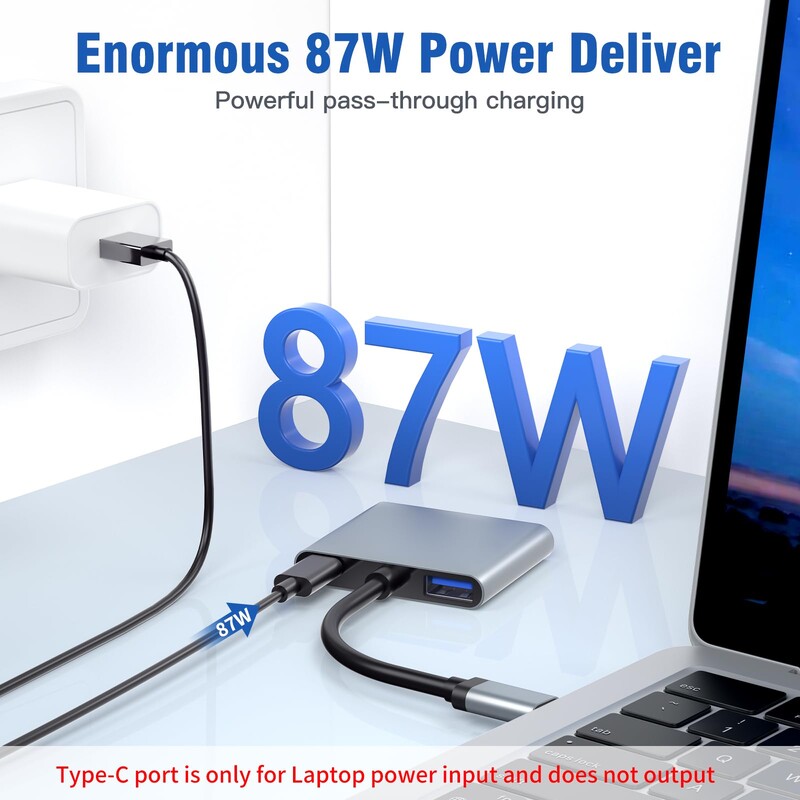 Dokovacia stanica MST 5 v 1 HUB 4K USB-C na DP HDMI/VGA s podporou duálneho displeja pre HP DELL XPS Surface Lenovo ThinkPad