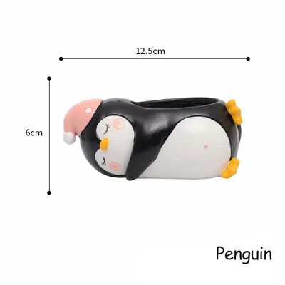 Crtani životinjski sadnjak za sukulente, biljke kaktusa, simpatična patka, zeko Corgi teglica za cvijeće, vilinski vrtni ukras Dekoracija stola