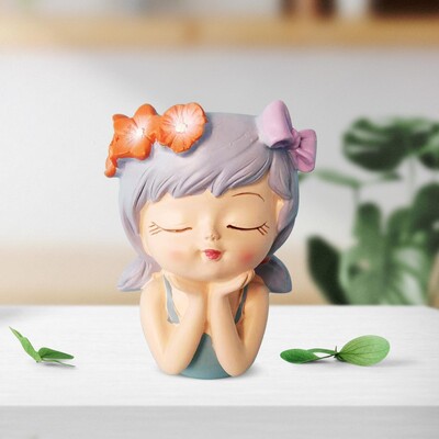 Ghivece pentru jardiniere de față Decor decorativ de masă Vază cu flori Statuie ghiveci cu zână pentru cafenea Bucătărie Salon Dormitor Birou