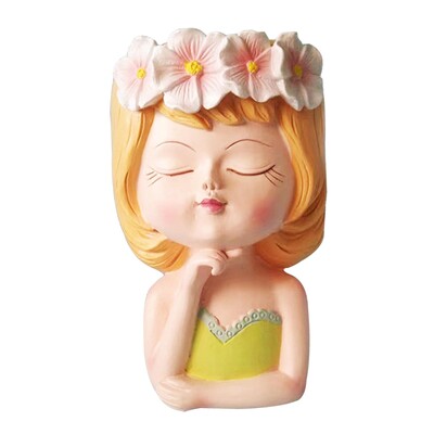 Ghivece pentru jardiniere de față Decor decorativ de masă Vază cu flori Statuie ghiveci cu zână pentru cafenea Bucătărie Salon Dormitor Birou