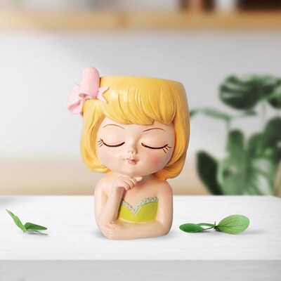 Ghivece pentru jardiniere de față Decor decorativ de masă Vază cu flori Statuie ghiveci cu zână pentru cafenea Bucătărie Salon Dormitor Birou