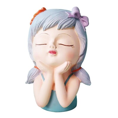 Ghivece pentru jardiniere de față Decor decorativ de masă Vază cu flori Statuie ghiveci cu zână pentru cafenea Bucătărie Salon Dormitor Birou