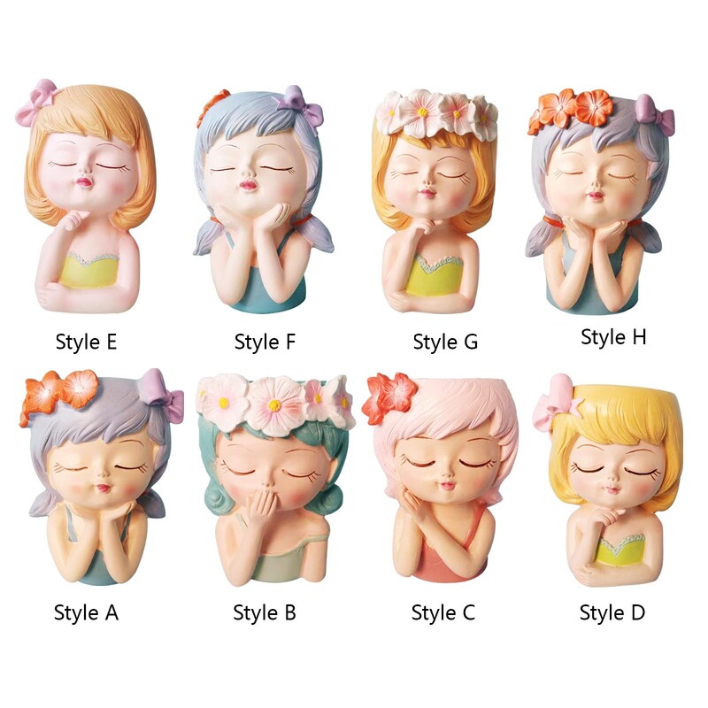 Ghivece pentru jardiniere de față Decor decorativ de masă Vază cu flori Statuie ghiveci cu zână pentru cafenea Bucătărie Salon Dormitor Birou