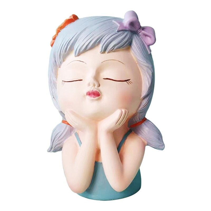 Ghivece pentru jardiniere de față Decor decorativ de masă Vază cu flori Statuie ghiveci cu zână pentru cafenea Bucătărie Salon Dormitor Birou