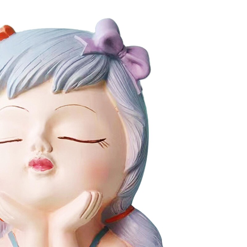 Ghivece pentru jardiniere de față Decor decorativ de masă Vază cu flori Statuie ghiveci cu zână pentru cafenea Bucătărie Salon Dormitor Birou