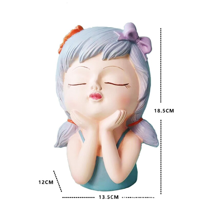 Ghivece pentru jardiniere de față Decor decorativ de masă Vază cu flori Statuie ghiveci cu zână pentru cafenea Bucătărie Salon Dormitor Birou