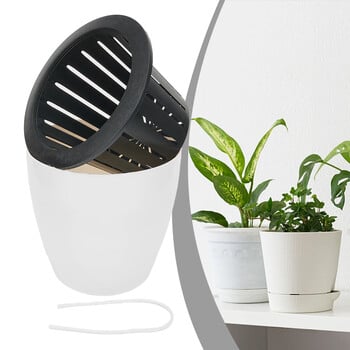 1 τμχ Lazy Flower Pot Αυτόματη Απορροφητική Γλάστρα Διαφανής Πλαστική Αυτοποτιζόμενη Γλάστρα Φυτά φυτώρια Pods Γλάστρα