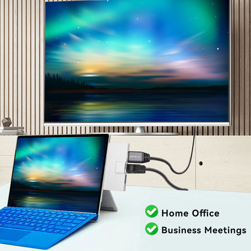 Για Microsoft Surface Pro 8 9 X Type-C Hub Station με 4K HDMI συμβατό RJ45 HUB μετατροπέα καρτών μνήμης USB 3.0