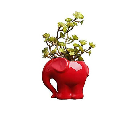 3,9" keramický držiak na ceruzky/držiak na perá/kvetináč/bonsai kvetináč/kvetináč na sukulenty s motívom slona, darčeky pre zvieratá