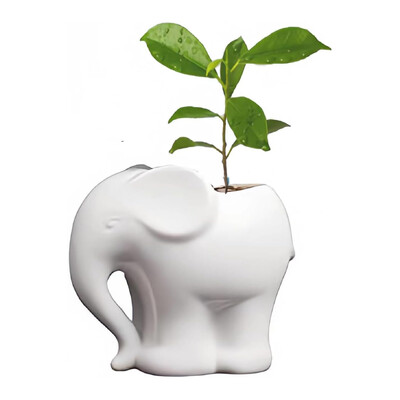 3,9" keramický držiak na ceruzky/držiak na perá/kvetináč/bonsai kvetináč/kvetináč na sukulenty s motívom slona, darčeky pre zvieratá