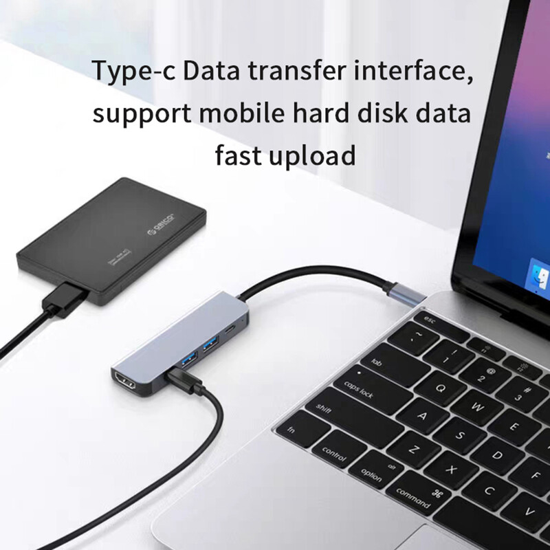 5 v 1 Hub typu C PD USB 3.0 USB 2.0 USB Extender Hub Multifunkčný
