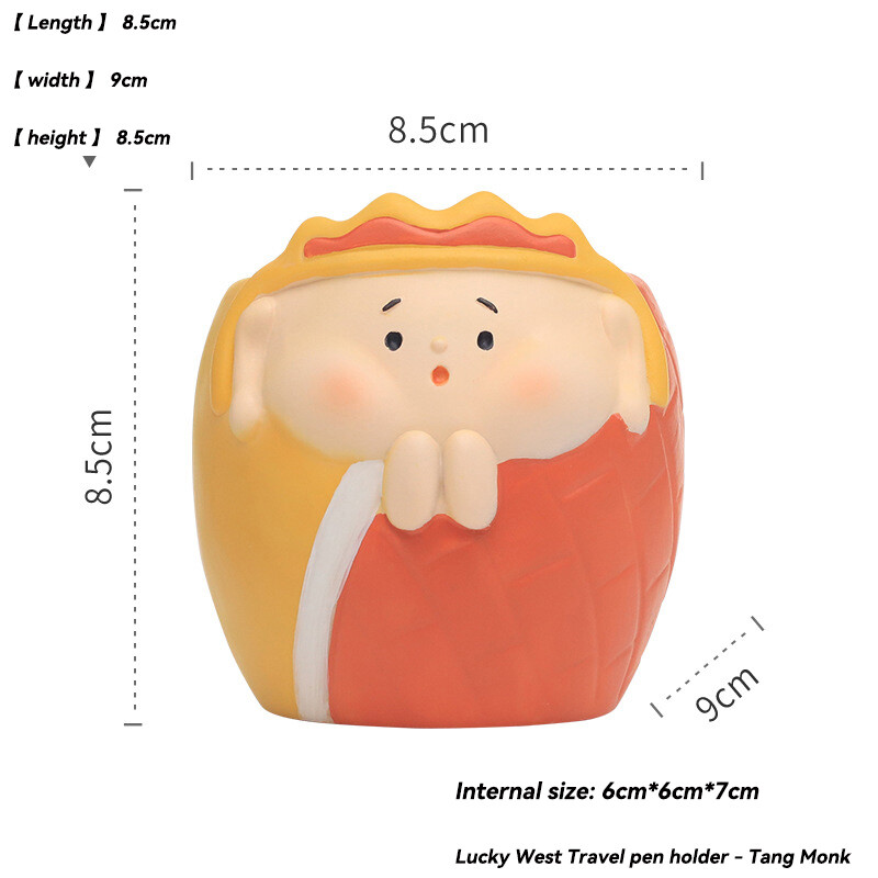 Kūrybinis vazonas sukulentams Oro augalai Derva gėlių vazonas Dekoratyvinis kambarys Biuro stalas Beždžionių karalius Tang Sanzang papuošalai