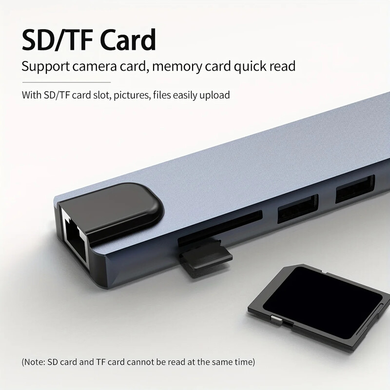 10 v 1 USB C HUB 4K 30Hz dokovacia stanica typu C na HDMI kompatibilná s RJ45 Ethernet PD100W pre MacBook iPad Huawei Sumsang Phone