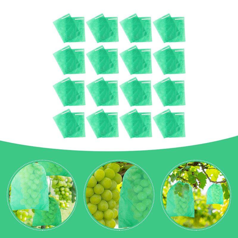 50 vnt. Vaisių maišeliai Atsparūs musėms vynuogės Atsparūs vabzdžiams maišeliai Apsauginis augalų apsauginis dangtelis Spunbond neaustinis audinys