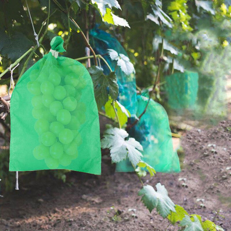 50 vnt. Vaisių maišeliai Atsparūs musėms vynuogės Atsparūs vabzdžiams maišeliai Apsauginis augalų apsauginis dangtelis Spunbond neaustinis audinys