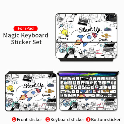 Προσαρμοσμένη ταινία για Magic Keyboard Skin Sticker 2020 Ipad Pro6 11/2021 Ipad 12,9 ιντσών Αυτοκόλλητο προστατευτικό κάλυμμα κάλυμμα πληκτρολογίου 4