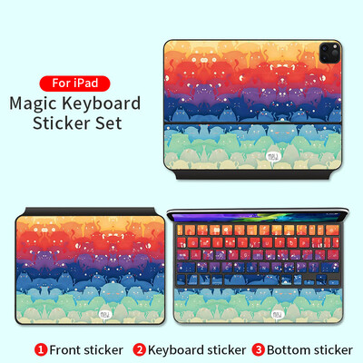 Προσαρμοσμένη ταινία για Magic Keyboard Skin Sticker 2020 Ipad Pro6 11/2021 Ipad 12,9 ιντσών Αυτοκόλλητο προστατευτικό κάλυμμα κάλυμμα πληκτρολογίου 4