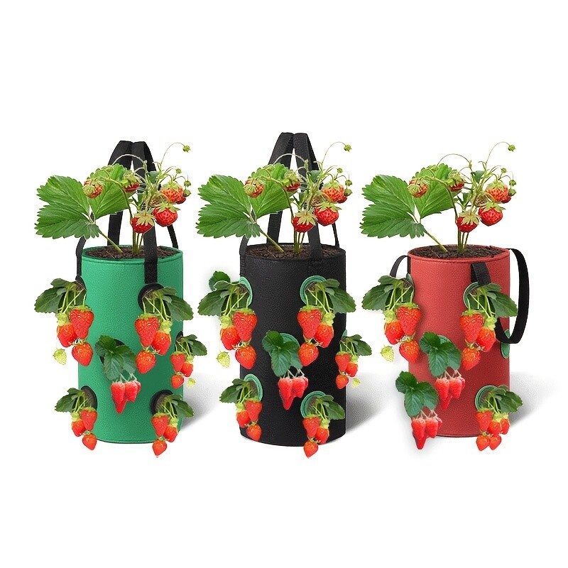 Sodo sodinimo krepšys, akytas kabantis braškių sodinimo krepšys, naudojamas daržovių sodinimo maišams kabinti šeimos balkonuose