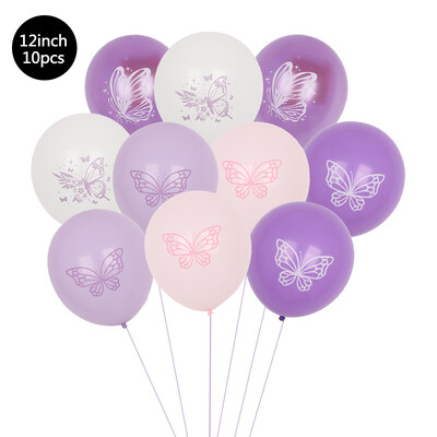 10 komada balona na temu leptira i suncokreta, vjenčanje, rođendan, dekoracija, balon od lateksa, pozadina za zabavu za novorođenče