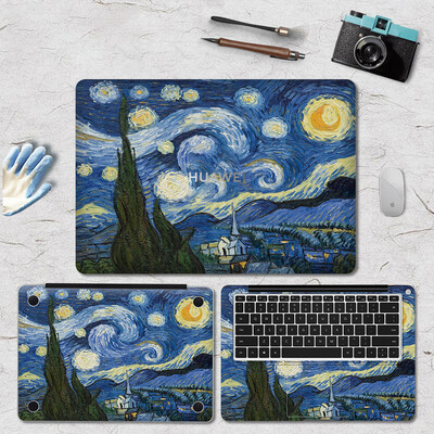Piele autocolantă pentru laptop pentru 2024 Huawei MateBook D16 13 X Pro D14 D15 14s Huse decorative pentru notebook Sus/jos/Palmguard