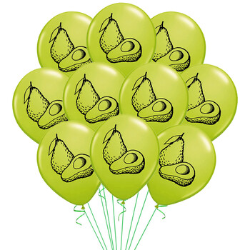 Green Lets Avocado Foil Balloons Fiesta Party Decoration Globos Happy Birthday Banner Plant Fruit Hawaii Baby Shower Ballon