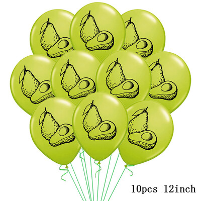Zelené fóliové balóny s avokádom, fiesta, párty dekorácia, Globos, banner k narodeninám, rastlina, ovocie, Havaj, balón na oslavu bábätka