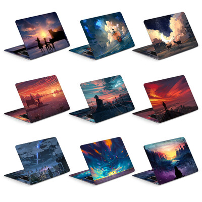 DIY laptop borító matricák 2db 13,3"14"15,6"17,3" vinyl tok Macbook/Lenovo/Mis/Hp/Acer Decorate matricatartozékokhoz