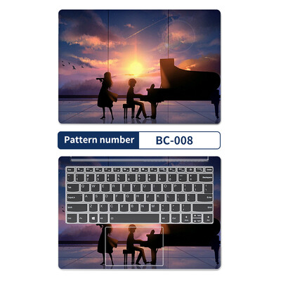 DIY laptop borító matricák 2db 13,3"14"15,6"17,3" vinyl tok Macbook/Lenovo/Mis/Hp/Acer Decorate matricatartozékokhoz