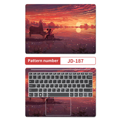 DIY laptop borító matricák 2db 13,3"14"15,6"17,3" vinyl tok Macbook/Lenovo/Mis/Hp/Acer Decorate matricatartozékokhoz