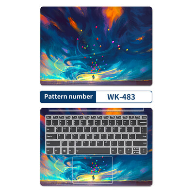 DIY laptop borító matricák 2db 13,3"14"15,6"17,3" vinyl tok Macbook/Lenovo/Mis/Hp/Acer Decorate matricatartozékokhoz