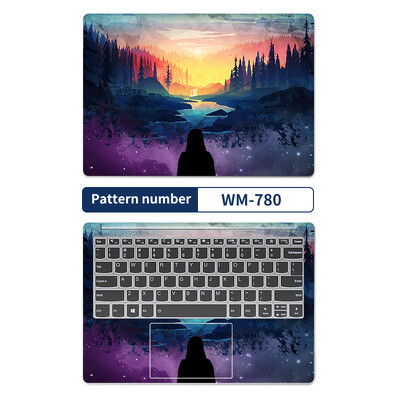 DIY laptop borító matricák 2db 13,3"14"15,6"17,3" vinyl tok Macbook/Lenovo/Mis/Hp/Acer Decorate matricatartozékokhoz