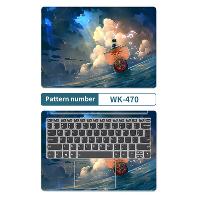 DIY laptop borító matricák 2db 13,3"14"15,6"17,3" vinyl tok Macbook/Lenovo/Mis/Hp/Acer Decorate matricatartozékokhoz